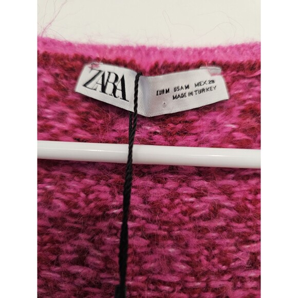Zara Women’s Pink Wool Blend Mini Sleevesless Dress Size Medium NWT - Picture 2 of 7